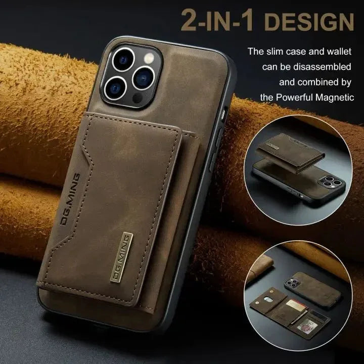 Coque Portefeuille Cuir Magnétique pour iPhone 16 Pro Max - LeCoinAfricain
