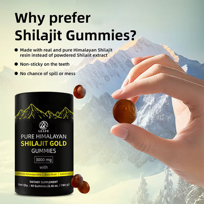Gummies Shilajit Himalayen Énergie et Vitalité Naturelle