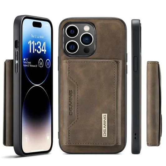 Coque Portefeuille Cuir Magnétique pour iPhone 16 Pro Max - LeCoinAfricain