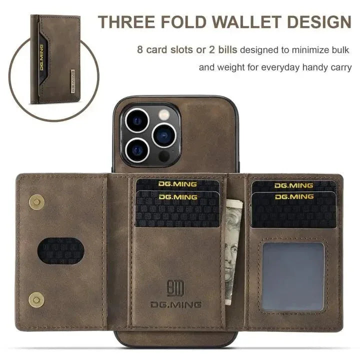 Coque Portefeuille Cuir Magnétique pour iPhone 16 Pro Max - LeCoinAfricain