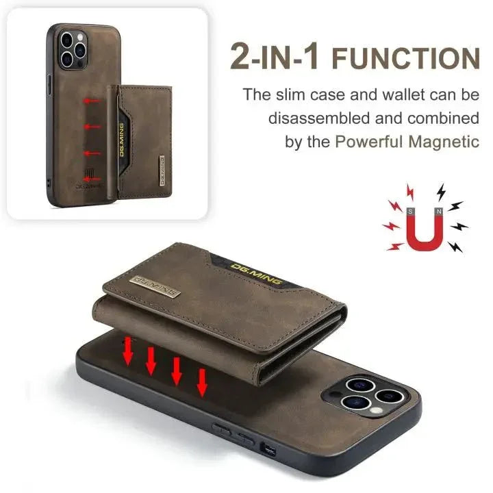 Coque Portefeuille Cuir Magnétique pour iPhone 16 Pro Max - LeCoinAfricain