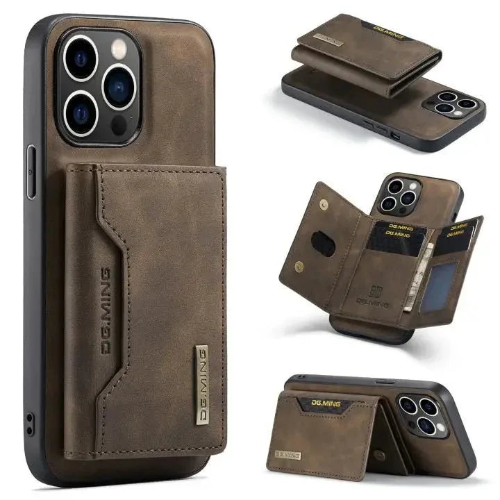 Coque Portefeuille Cuir Magnétique pour iPhone 16 Pro Max - LeCoinAfricain