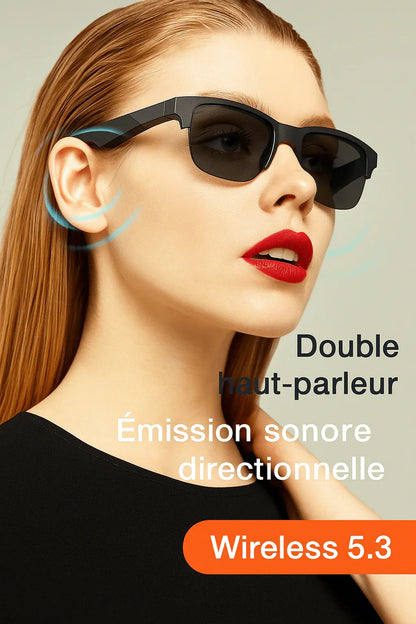 SmartVision™ – Lunettes Connectées Élégantes avec Audio Bluetooth et Filtre UV - LeCoinAfricain