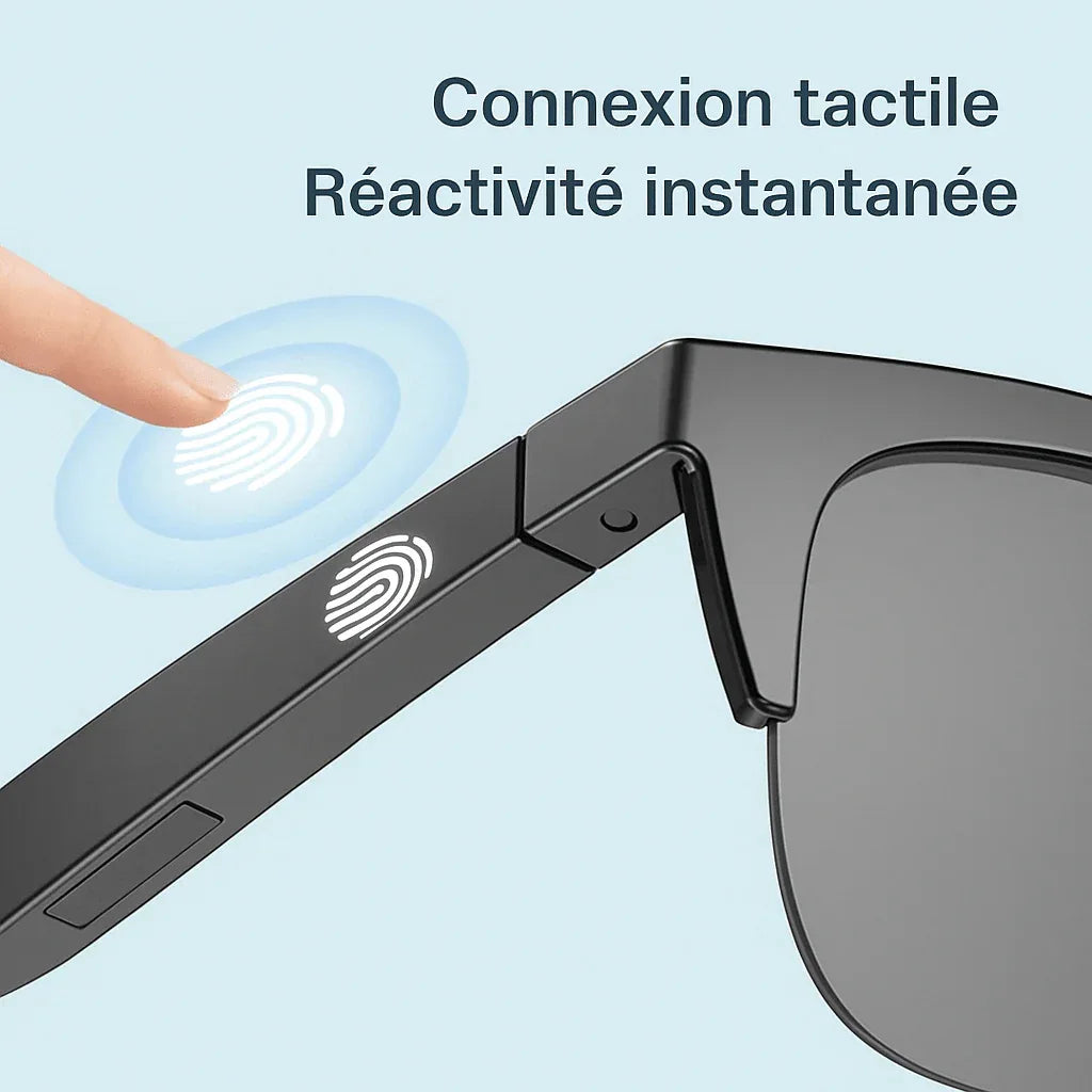 SmartVision™ – Lunettes Connectées Élégantes avec Audio Bluetooth et Filtre UV - LeCoinAfricain