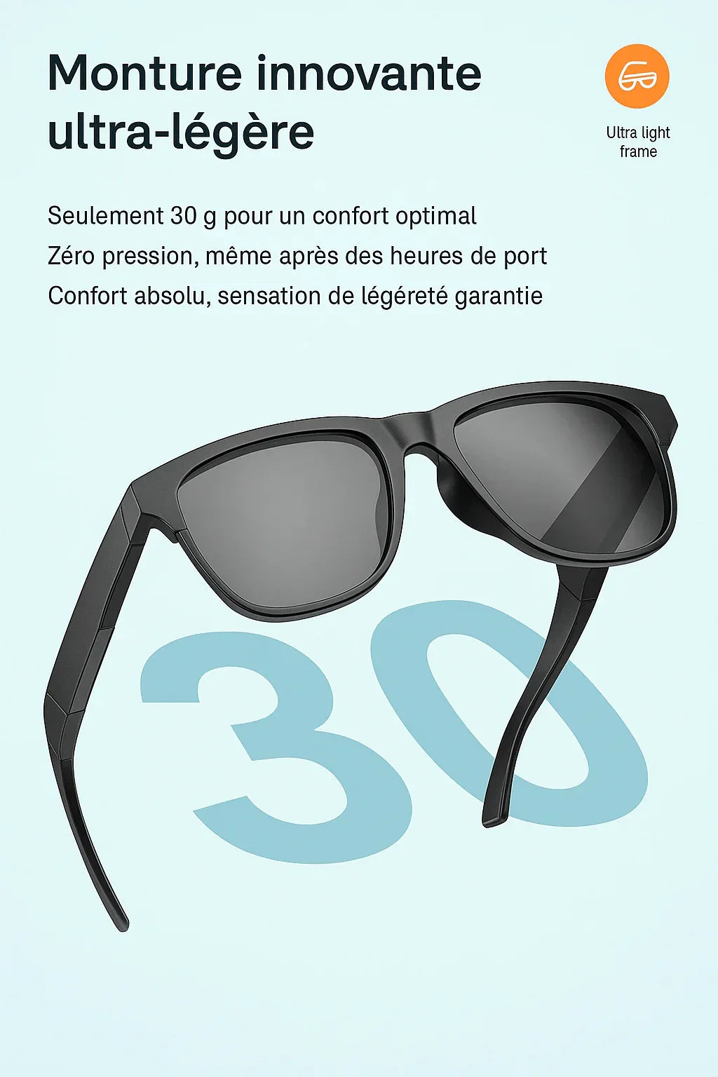 SmartVision™ – Lunettes Connectées Élégantes avec Audio Bluetooth et Filtre UV - LeCoinAfricain