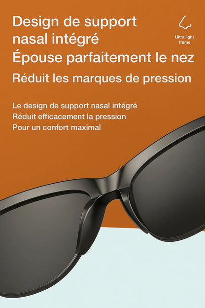SmartVision™ – Lunettes Connectées Élégantes avec Audio Bluetooth et Filtre UV - LeCoinAfricain